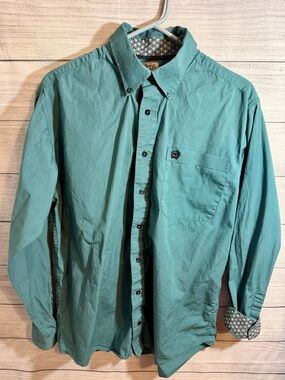 Cinch Men's Teal Button-Down Shirt